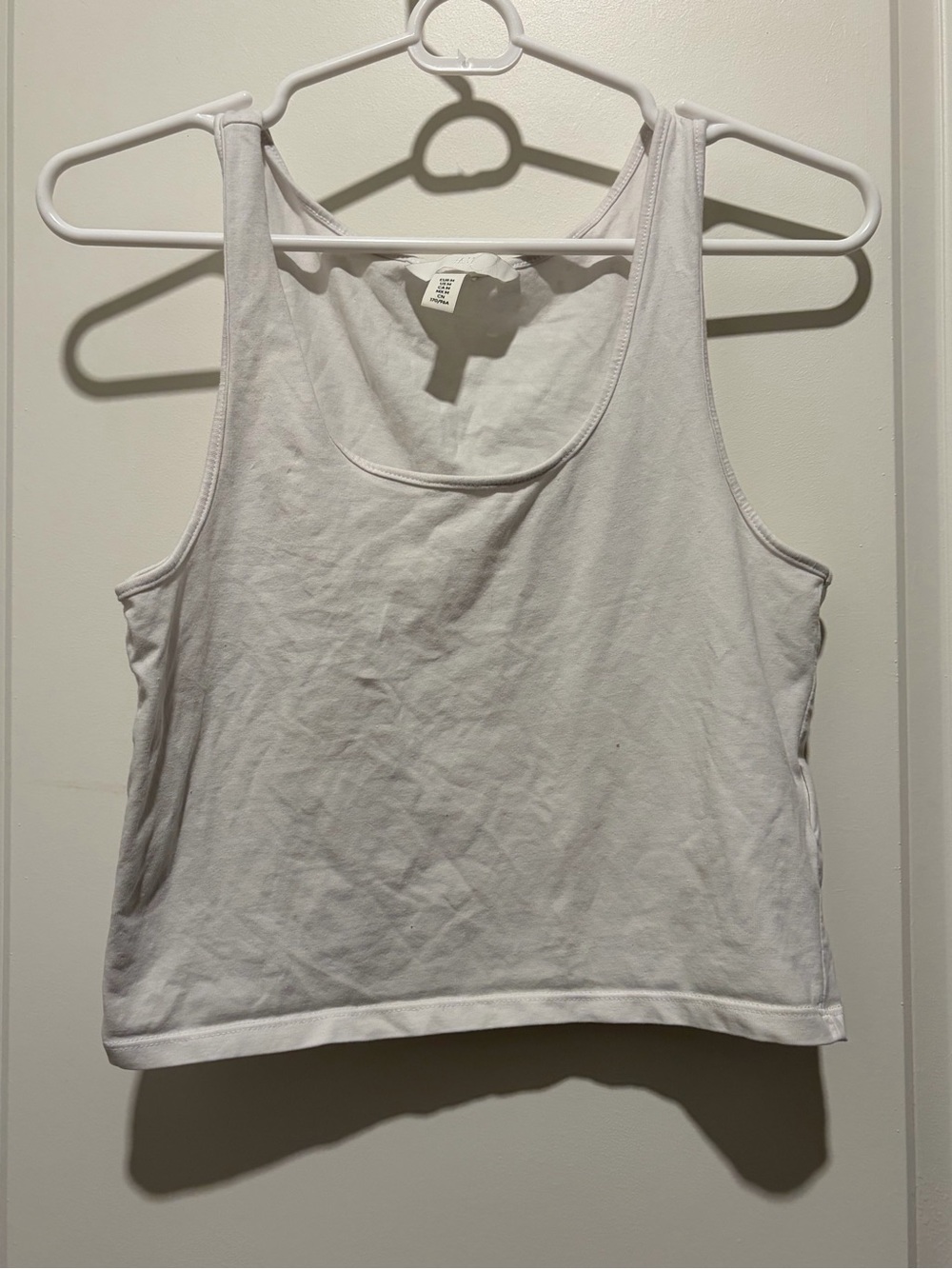 H&M White Scoop Neck Tank Top